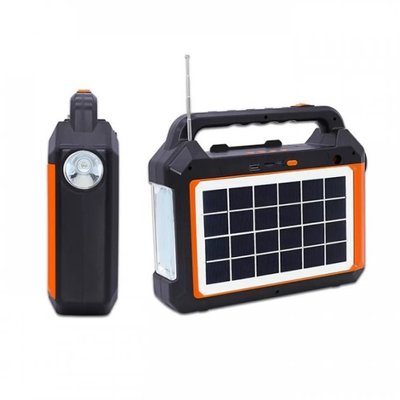 Ліхтар EP-0158 з акумулятором-радіо-Блютуз із сонячною панеллю 6V 3W 488875 фото