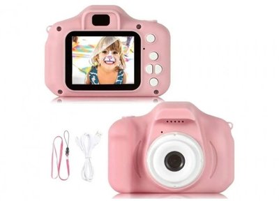 Дитячий цифровий фотоапарат MD X-200 з фото, відео, іграми, Рожевий 522159 фото