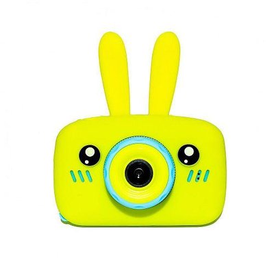Дитячий цифровий фотоапарат у силіконовому чохлі MD X-500 з фото, відео, іграми, Жовтий 522165 фото