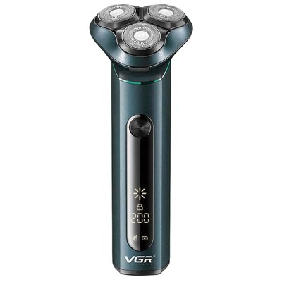 Електробритва VGR-310 акумуляторна для вологого та сухого гоління з трьома головками 526005 фото