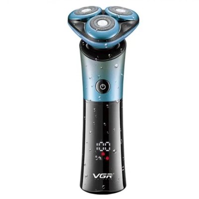 Електробритва VGR V-326 акумуляторна для вологого та сухого гоління з плаваючими головками 511999 фото