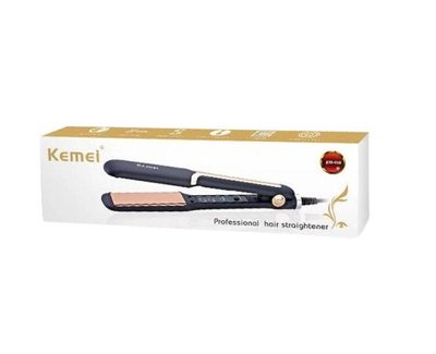 Компактна праска випрямляч для волосся з керамічним покриттям Kemei KM-458 482409 фото