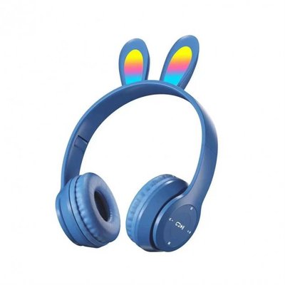 Бездротові навушники Bluetooth "Заячі вушка" SD P47R, Синій 530446 фото