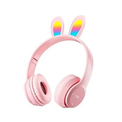 Бездротові навушники Bluetooth "Заячі вушка" SD P47R, Рожевий 530447 фото