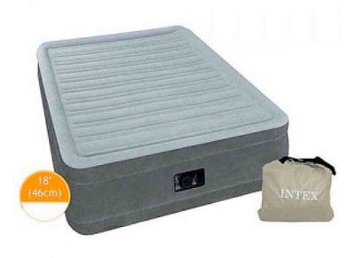 Надувне ліжко двомісне Intex 67770 з вбудованим електронасосом 220В, 203 x 152 x 33 см 445668 фото