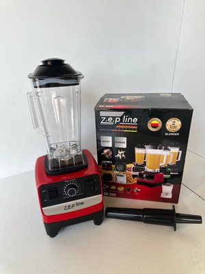 Блендер стационарный Zepline ZP-005 для коктейлей и смузи 4500 Вт чаша на 2 л Черно-красный 532761 фото