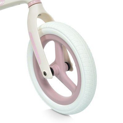 Детский беговел Prof1 Kids MBB 1043-3 12" нейлоновая рама бело-розовый 619522 фото