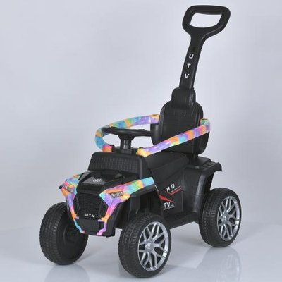 Электроквадроцикл Bambi Racer M 5732EBLR 2в1 с родительской ручкой голубой 533400 фото