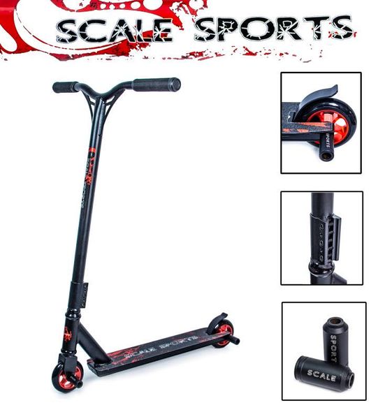 Самокат трюковий Scale Sports Storm, 2 пеги, Hic, колеса 100м Чорний 7025 фото