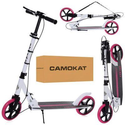 Детский самокат SR 2-049-1-WP, ручной тормоз, белый 507066 фото
