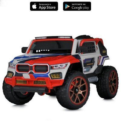 Дитячий електромобіль Bambi Racer Джип M 5850EBLR-11 24V 4x45W червоно-сірий 618109 фото