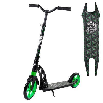 Двоколісний самокат Best Scooter 62798 складний, зелений, до 100 кг 435568 фото