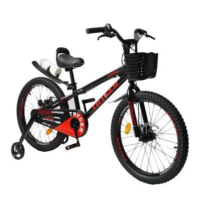 Велосипед детский CORSO Tayger TG-82241 20" алюминиевая рама дисковые тормоза черный 612853 фото
