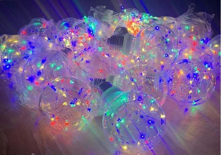 Гірлянда штора 20 кульок 400LED RD-9012 Різнокольорова 6 м 450815 фото
