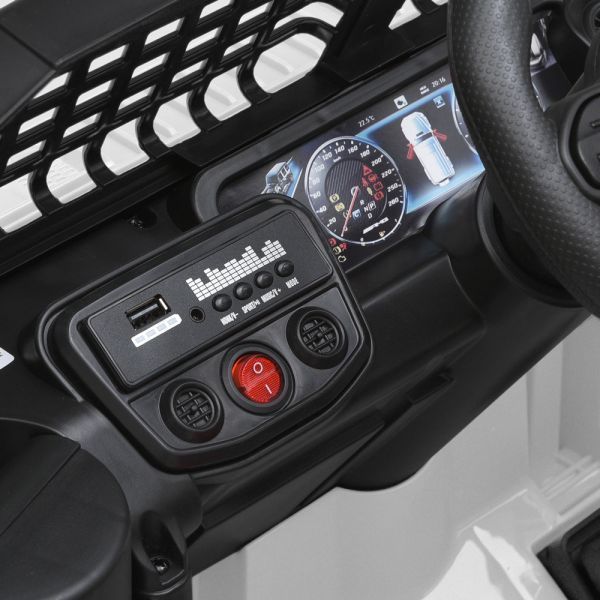 Дитячий електромобіль джип M 5836EBLR-1 4x25W 12V9AH білий 647895 фото