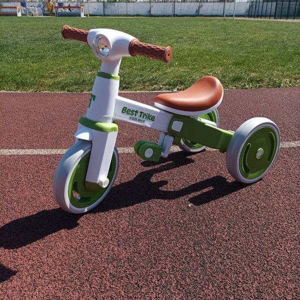 Детский трехколесный велосипед LB-10240 10" BestTrike зеленый 608109 фото