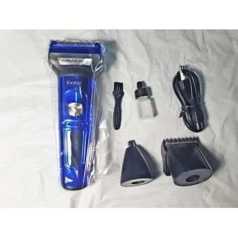 Беспроводная машинка для стрижки волос и бороды Kemei KM-5660 3в1, триммер, бритва 482398 фото