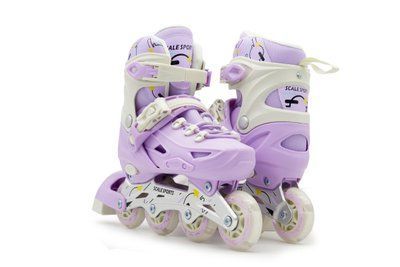 Ролики детские Scale Sports Purple LF 605 раздвижные 34-38 фиолетовые 549646 фото