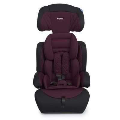 Детское автокресло-бустер Bambi M 3546, группа I-II-III, Фиолетовое 494630 фото