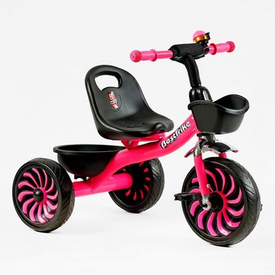 Дитячий триколісний велосипед Best Trike SL-12011 з дзвінком, рожевий 532203 фото