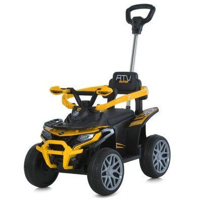 Детский электромобиль Квадроцикл M 6221EBLR-6 25W 6V4,5AH желтый 624675 фото
