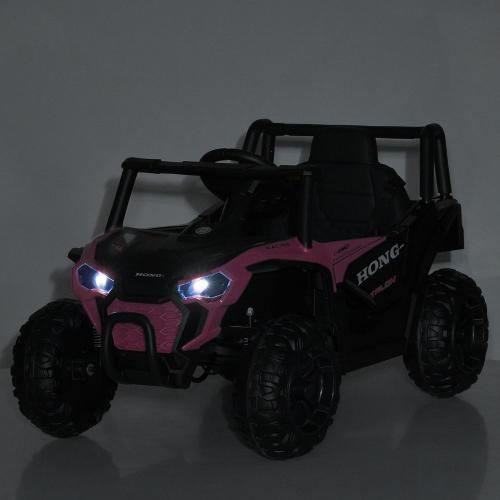 Дитячий електромобіль Джип M 6258EBLR-8 рожевий з MP3 Bluetooth EVA 634603 фото