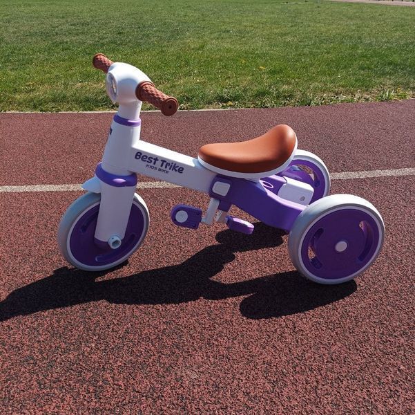 Детский трехколесный велосипед Best Trike LB-10571 10" BestTrike фиолетовый 608111 фото