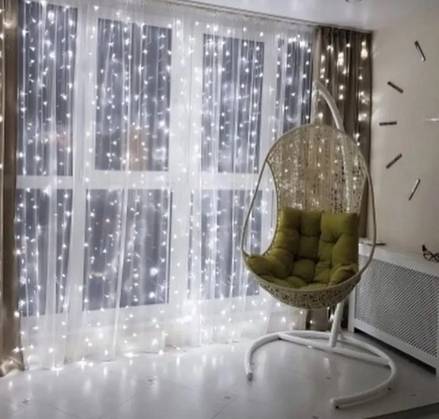 Гірлянда Штора RD-9002 LED 150 холодний білий, 220V, 3x1 м 450975 фото