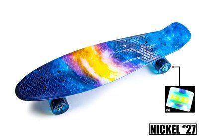 Penny Board Nickel 27" "Universe". Светящиеся колеса 6370 фото