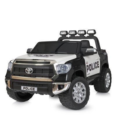 Дитячий електромобіль Bambi Racer JJ2255EBLR-2-1 Поліцейський джип, 2 мотори 200W, 24V7AH, EVA колеса, чорно-білий 508873 фото