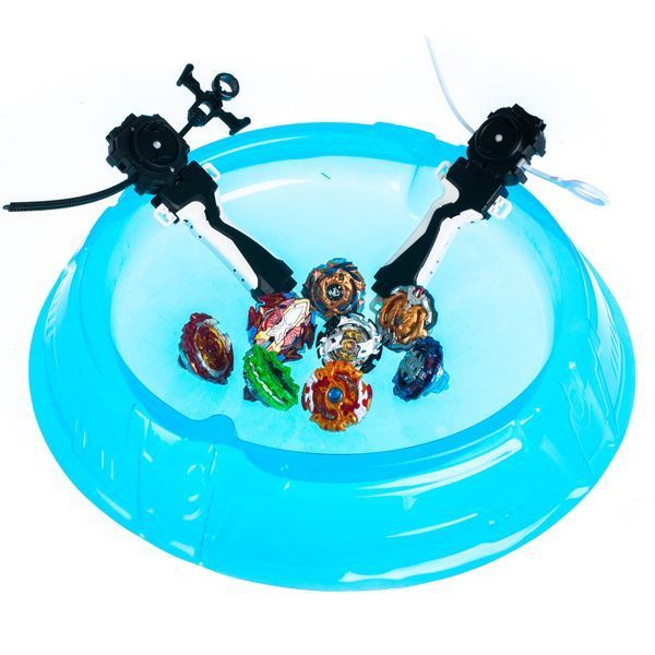 Набор Beyblade Blue Mega Set Arena (Бейблейды 8 штук + 2 пусковых устройства) 512442 фото