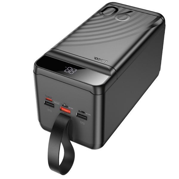 Power Bank Hoco J123D 90000 mAh 22.5W+PD20W для устройств с фонарем LED дисплей Черный 548898 фото
