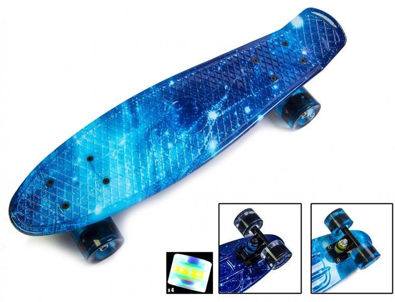 Penny Board Космос Светящиеся колеса 3121 фото