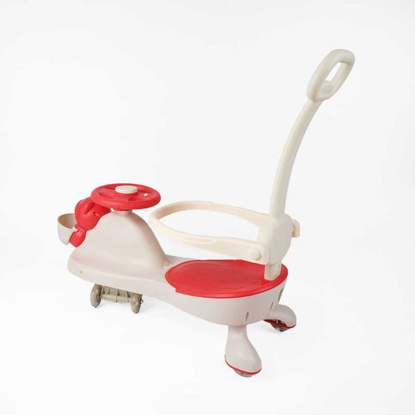 Каталка-толокар Joy SJ-774-48 (6) дитяча машинка зі звуками, музикою, світлом, родітільською ручкою, бортиками, кошиком, червоний 593599 фото