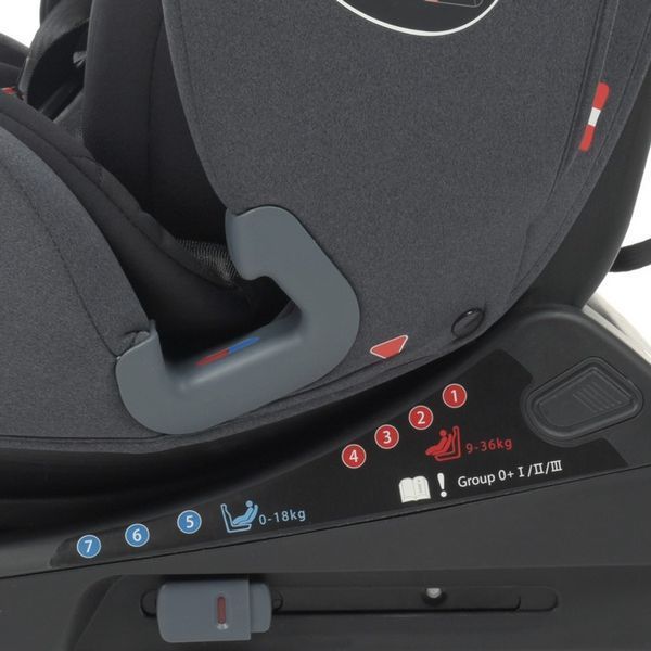 Автокресло детское El Camino ME 1093 MEMPHIS ISOFIX, группа 0+/I-II-III, Черно-серое 494633 фото