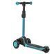 Самокат триколісний Best Scooter MX - 60806 MAXI, алюмінієвий кермо, колеса PU зі світлом, чорно-блакитний 461758 фото 2