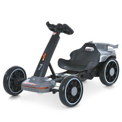 Дитячий електрокарт Bambi Kart M 6145(A)EBR 1 12V 2 x 35W Сірий 629601 фото