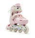 Детские роликовые коньки Scale Sports LF 605 раздвижные 29-33 розовый со светящимися колесами 549651 фото 5