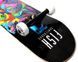 СкейтБорд деревянный с рисунком 31" Fish Skateboard wolf 6262 фото 4