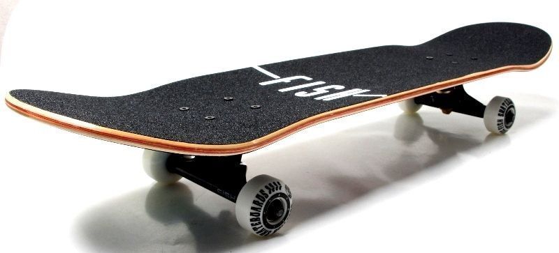 СкейтБорд деревянный с рисунком 31" Fish Skateboard wolf 6262 фото