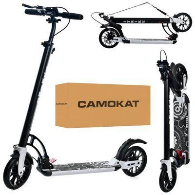 Детский самокат SR 2-080 с ручным дисковым тормозом, белый 507107 фото
