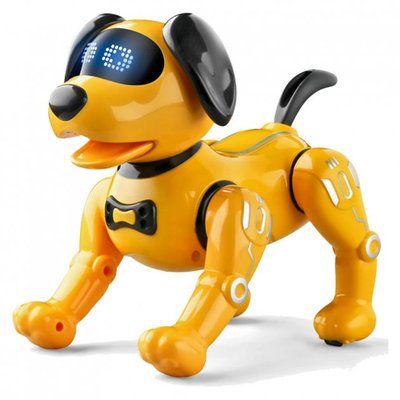 Собака на радиоуправлении Limo Toy K11, интерактивный пес, желтый 528202 фото