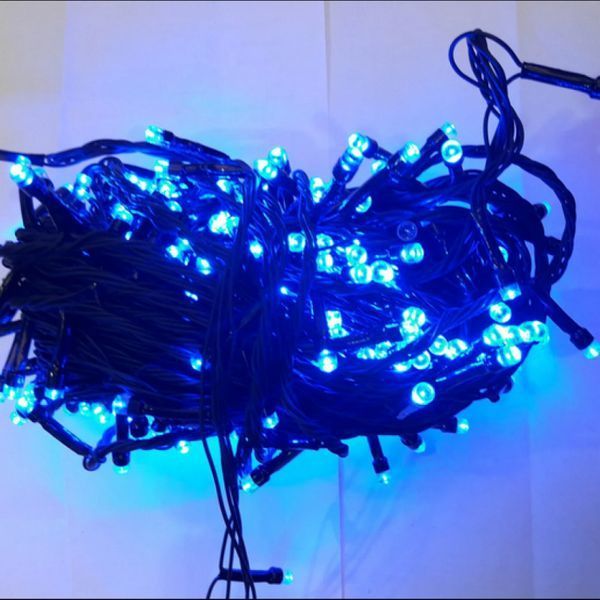 Світлодіодна гірлянда RD-9030. 300LED, чорний провід, колір ламп синій 22м 451151 фото