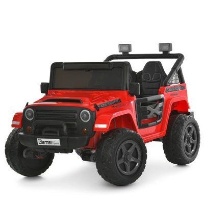 Детский электромобиль Джип M 6287EBLR-3(24V) 24V 4x45W EVA красный 636449 фото