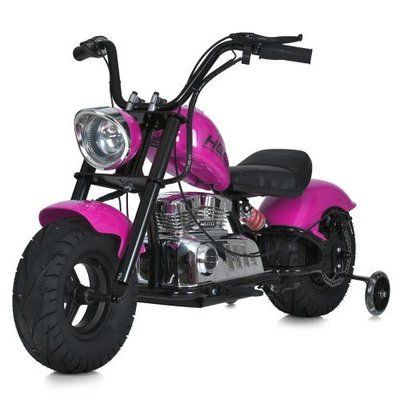 Дитячий мотоцикл Bambi Racer M 6016AL-8 350W 20 км/год рожевий 618633 фото