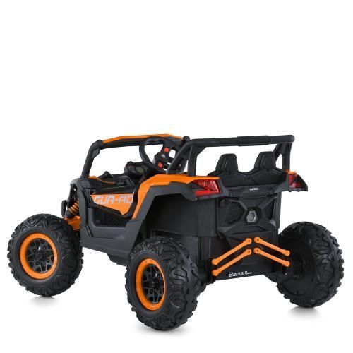 Дитячий електромобіль джип M 6070EBLR-7 2&times;200W 24V7AH помаранчевий 623992 фото