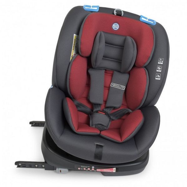 Автокрісло дитяче El Camino ME 1079 ABSOLUTE Isofix, група 0 + / I-II-III, Червоне 494637 фото