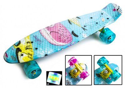 Penny Board Cool Cat светящиеся колеса 6106 фото