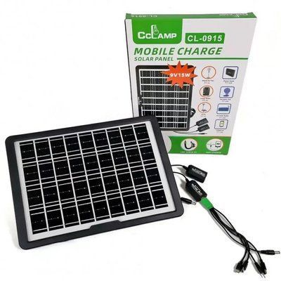 Портативная солнечная панель CCLamp CL-0915 9V 15W 521344 фото