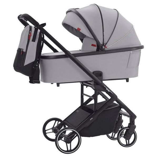 Коляска універсальна CARRELLO Alfa+ CRL-6507 (2in1) Cloud Grey 485135 фото